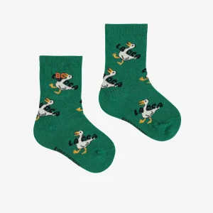 Bobo Choses Skarpetki Baby Short La Oca All Over Green